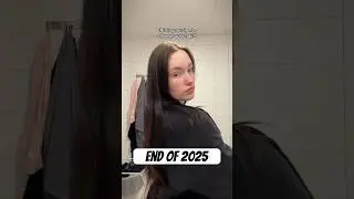 End of 2025 vs the beginning of 2026✨ #hairtransformation #hairtransition #glowup #fyp