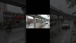 TSRTC Metro Express Bus on a Rainy Day 🌧️ #tsrtc #shorts
