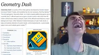 Reading the Geometry Dash Wikipedia Article (and then submitting it)