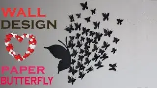 Paper Butterfly Wall Hanging | Wall decor ideas | Room decor ideas | Crafts World | MixCute