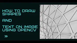 How to draw shapes and How to draw text on image using OpenCV Python || Hindi