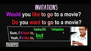 Book 1 -  Unit 4, Part 2 - Invitations