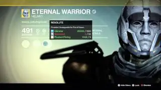 Destiny NEW EXOTIC ETERNAL WARRIOR TITAN HELMET
