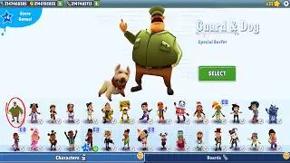 Subway Surfers - Guard and Dog Unlocked Update Mod - All Characters Unlocked All Boards PC Gameplay