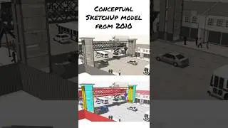 Pedestrian Bridge #Conceptual Model with #SketchUp #3dmodel #animated