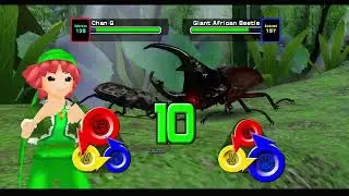 Chan G Beetle Wasteland Forest Gameplay [Mushiking 2006 English Version]
