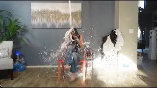 SHE NEVER SAW IT COMING.. (shaving cream prank)