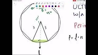 Perimeter of an octagon inscribed in a circle given the radius