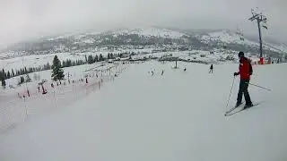 Koziniec ski 2023 zjazd.