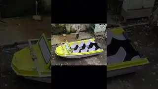 6 seater FRP Motor Boat manufactured by Aqua Crafts from start to finish.