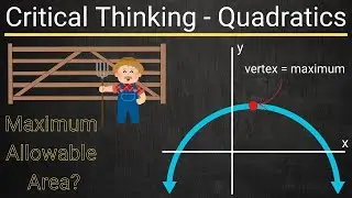 Maximum Area Of Fencing? Using Quadratics For Real Life Problems!