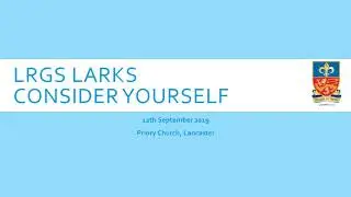 LRGS Larks - Consider Yourself (2019)