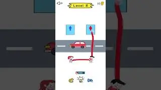 Draw To Pee 🛀🚽- Android/iOS || Level 8 #DrawToPee #Shorts #YouTube