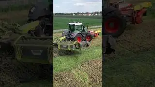 professional tractor drivers, even when harvesting, have to be stylish #farmingtechnology#technology