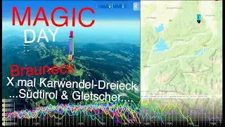 Gleitschirm - Analyse XC Brauneck - Karwendeldreieck - Gletscherdreieck- Flug über die Zugspitze