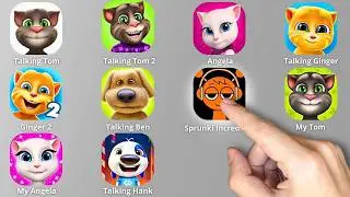 Talking Tom,Talking Tom 2,SPRUNKI Incredibox,Angela,Ginger,Ginger 2,Ben,My Tom,My Angela 2,My Hank