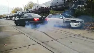 Opel Omega B 2.5 V6 Burnout