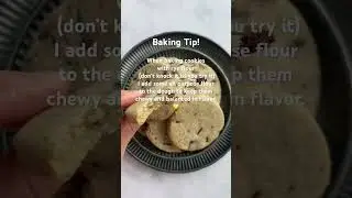 Chewy chocolate chip rye cookies - full recipe linked on my channel! ❤️ #cookiesrecipe #bakingtips