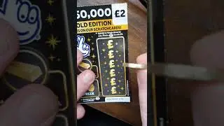 BRAND NEW &pound;250,000 BLACK & GOLD EDITION &pound;2 SCRATCHCARD