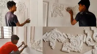 How to frame a wall with gypsum plaster is a very beautiful work done by skilled technicians