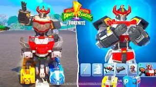 ALL Fortnite DINO MEGAZORD Rewards Showcase! (Page 1 & 2 Bonus Rewards)