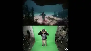 Green Screen Before And After 3D Under Water Scene #greenscreen #beforeandafter #3d #unrealengine