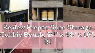 Review Prepac Shoe Storage Cubbie Bench, 24