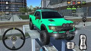 New 4x4 Monster Truck Ramps Parking Multi-Levels 1-4 - Car Game Android Gameplay