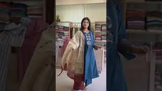 Pure cotton suit with Warli embroidery detailing.