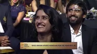 Neeraj Chopra and Bajrang punia in award show interview by bhawani Shankar Rampura nyola