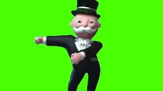 Monopoly Man Does Fortnite Floss For 10 Minutes (Green Screen)