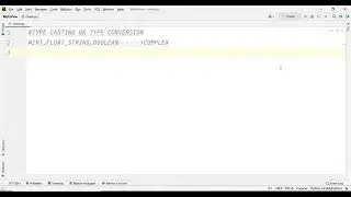 TYPE CASTING IN PYTHON (PART 5) |TYPE CONVERSION IN PYTHON | WHAT IS TYPECASTING IN PYTHON