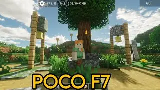 Minecraft derivative shader test on POCO F7 | Zailth Launcher 