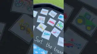 Sort the Transport #transport #eyfstopic #eyfs #sortthetransport #tufftrayideas #teachersofyoutube
