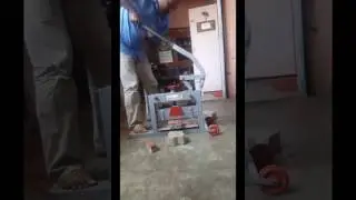 concrete block cutting machine manual Operated