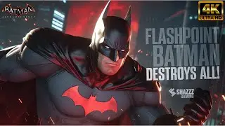 Flashpoint Batman Unleashed! - Destroying Thugs & Capturing Gotham in 4K | Batman: Arkham Knight Mod