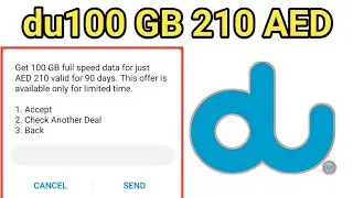 du 100GB data For 3 Months 210 AED | how do I activate du 100gb data plan | 100GB Data plan 3 months
