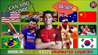 Name 30 Sports by Their Originated Country! 🏆 | Sports Quiz Challenge