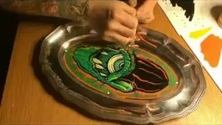 1 Shot Paint on a plate