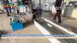 JTK-150S two stages PP woven bags pelletizing machine，#PPwovenbagspelletizermachine #easyecomachine