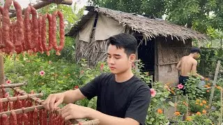 Làm Lạp Xưởng Truyền Thống Cho Ngày Tết | Món Ngon Ngày Tết | Nguyễn Huy & Nguyễn Điền