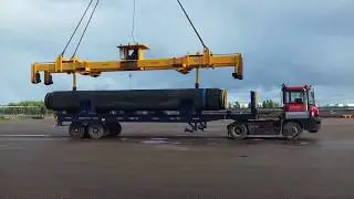 Lifting solution to handle concrete en coated pipes | Aerolift
