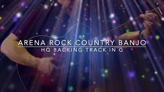 Arena Rock Country Banjo  HQ backing track no.3 in G