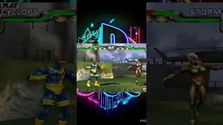 PS1 - X-Men Cyclops vs Storm  #shorts #gamers #fighting #jogos
