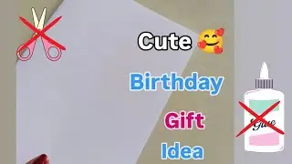 🥰no scissors no glue 🥰 cute birthday gift idea/Easy and beautiful handmade birthday card 2026