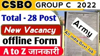 Chief Signal Officer Central  Command CSBO Group C Recruitment 2022/Notification Declared 💪 total-28