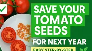 🎥 ✅ 🍅 Save Your Tomato Seeds for Next Year | Easy Step-by-Step Guide to Grow FREE Plants! 🌿
