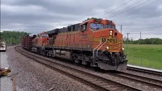 Flood of Trains on the BNSF Superhighway! Sugar Creek, Mo