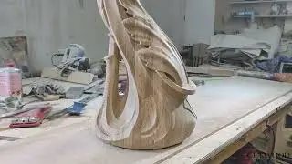 Резные заходные столбы для лестницы  Get-Wood.ru