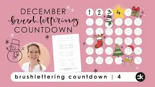 4 December Brushlettering Countdown | 4 Peace on Earth